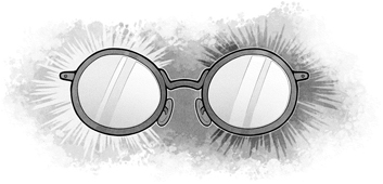 Red-tinted glasses