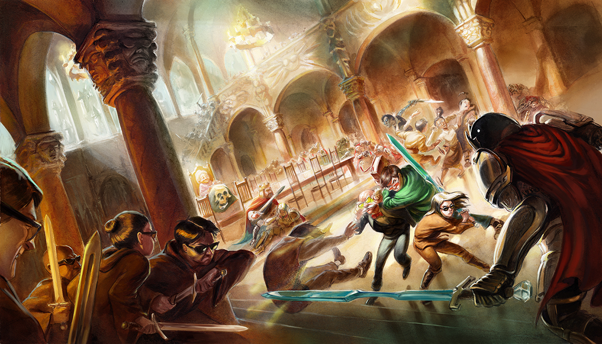 Promotional art made for the book