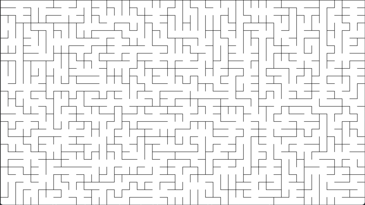 A generated maze